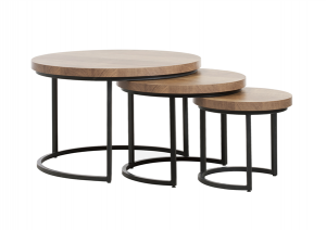 Cape salontafel set van 3 mango