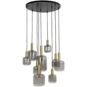 Loki hanglamp 9 lichts brons