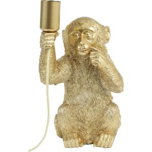 Monkey tafellamp goud