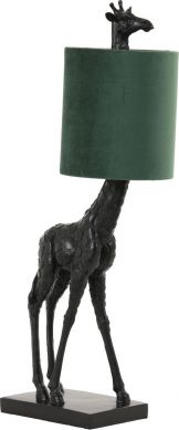 Giraffe tafellamp zwart-groen