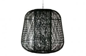 Moza hanglamp 100cm bamboe zwart