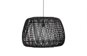 Moza hanglamp 70cm bamboe zwart