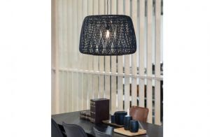 Moza hanglamp 70cm bamboe zwart