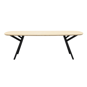 Bambu Eettafel Eclipse 200cm Y-poot Caramel