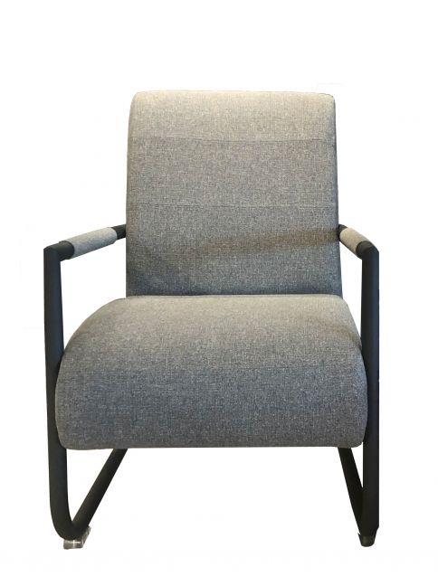 Egomania Luidspreker breng de actie Angelica fauteuil stof multifor grijs/baluw | Henders & Hazel Fauteuils
